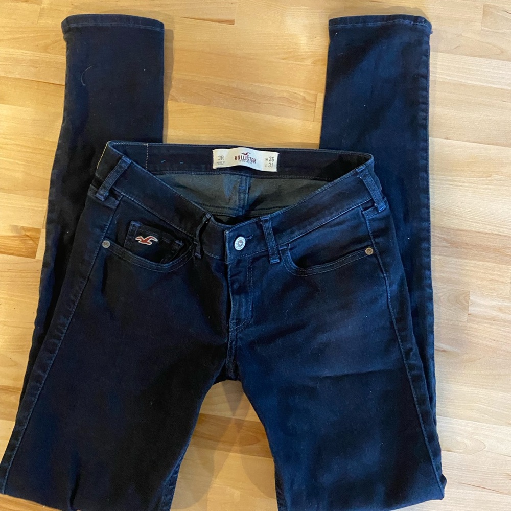 Ladies, Hollister, dark blue jeans